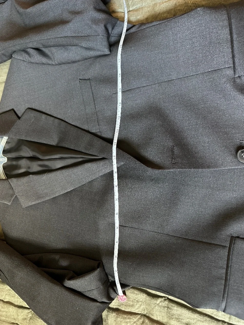 Calvin Klein 100% Wool Stretch Slim Suit – Black